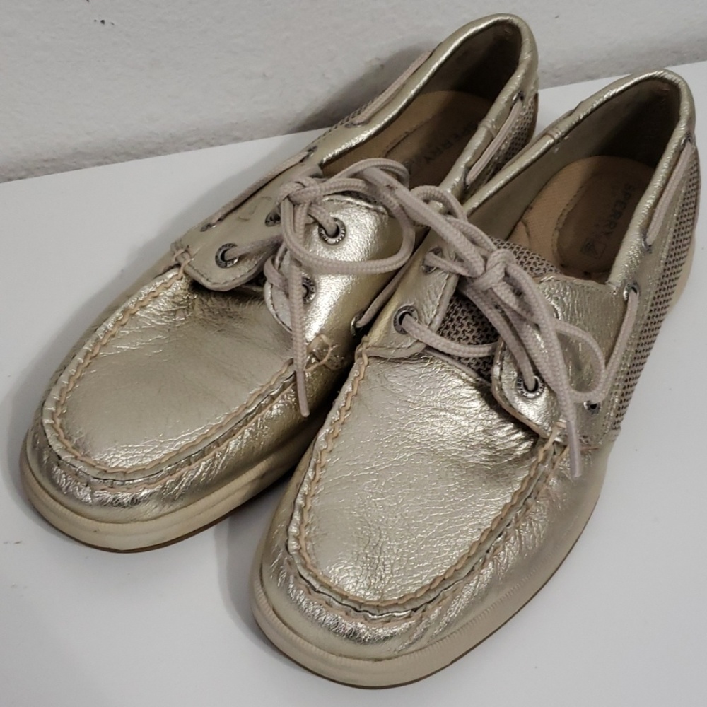New Sperry Silver platinum intrepid size 6.5
